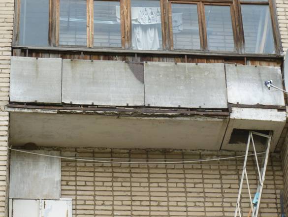 Обследование лоджии жилого дома фото 2