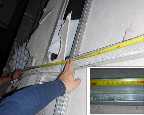 Экспертиза конструкции подвесного потолка в магазине "Канцлер" фото 1